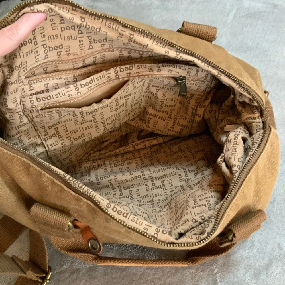 Rare Bed Stu Messenger Bag Canvas/Leather Townsend Shoulder Bag Travel
